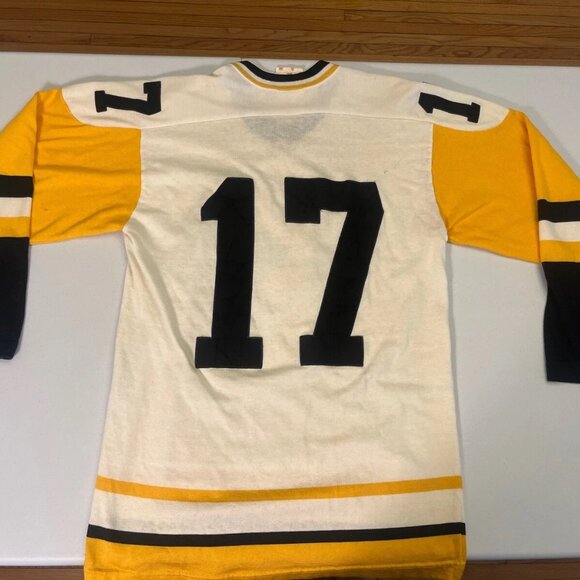 VTG Pittsburgh Penguins Rick Kehoe #17 Sandow Sporting Knit Hockey Jersey Medium - Picture 11 of 16